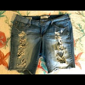 Torrid Ripped Bermuda Shorts